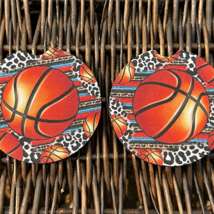 Basketball Car Coasters for wholesale by Evie Rose