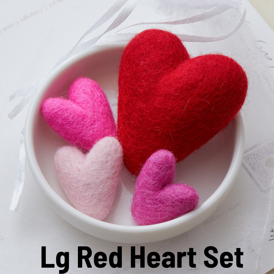 Your Heart's Content - Wholesale Decorative Tabletop Object - Wool Heart Sets, Valentines Day, Bowl Filler, Gifts for Her13