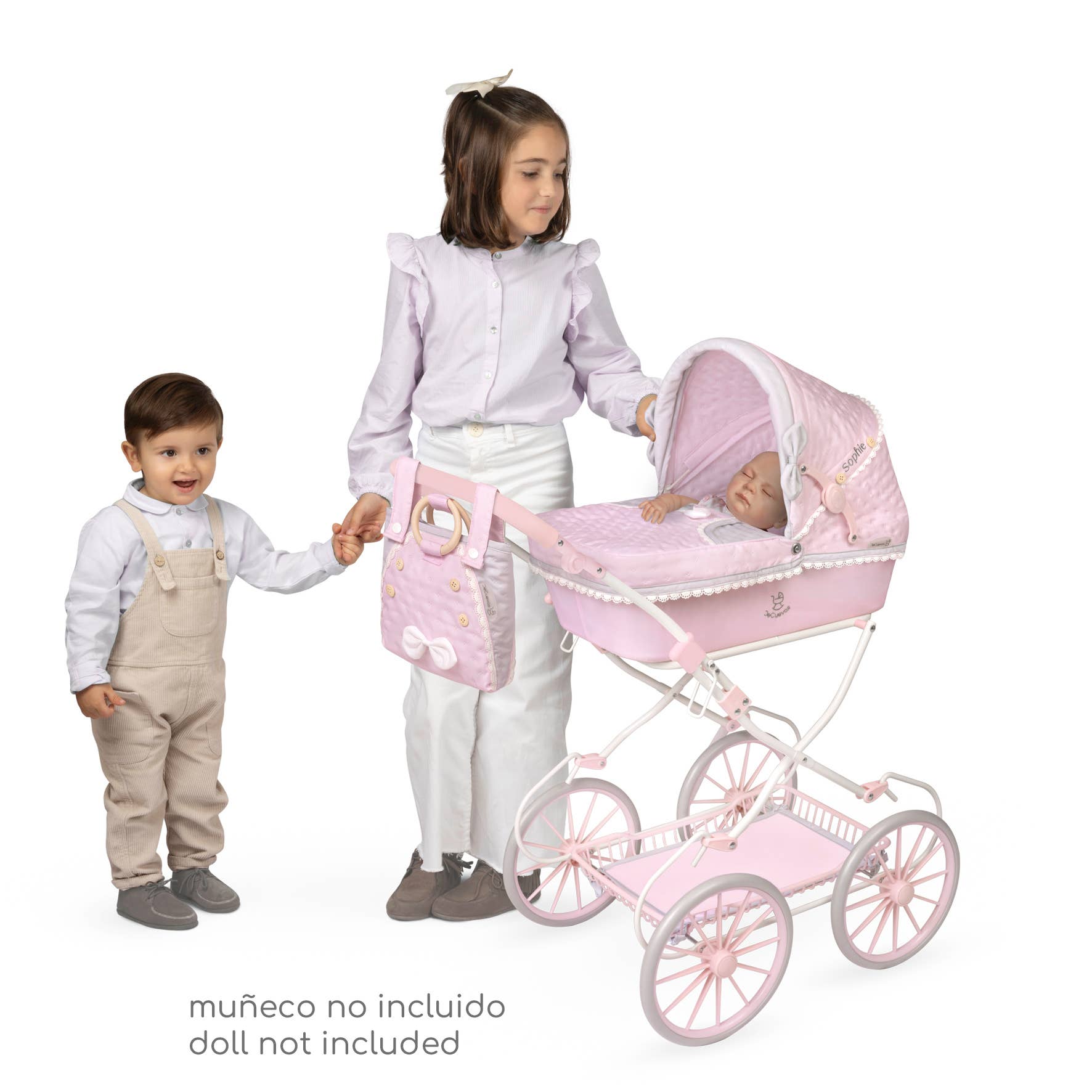DeCuevas Toys – wholesale Barnvagn/sele för babydocka - Barn – 81075 - Hopfällbar dockvagn "Sophie"2