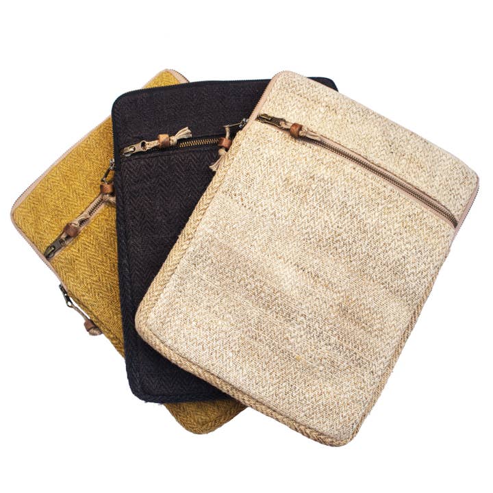 Ekologisk hampa Datorväska för wholesale av Local Women’s Handicrafts