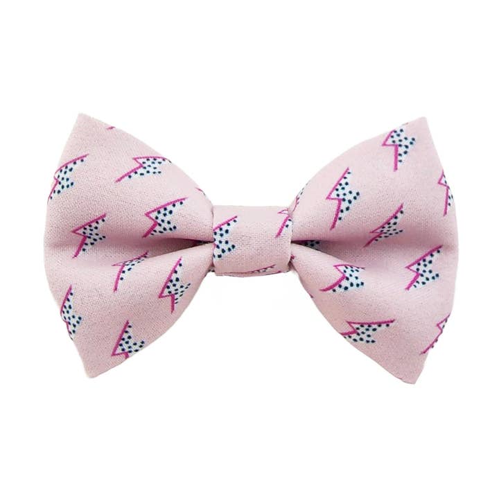 ELECTRIC VIBES Bow Tie - Pink for wholesale by ROLLING RUFF