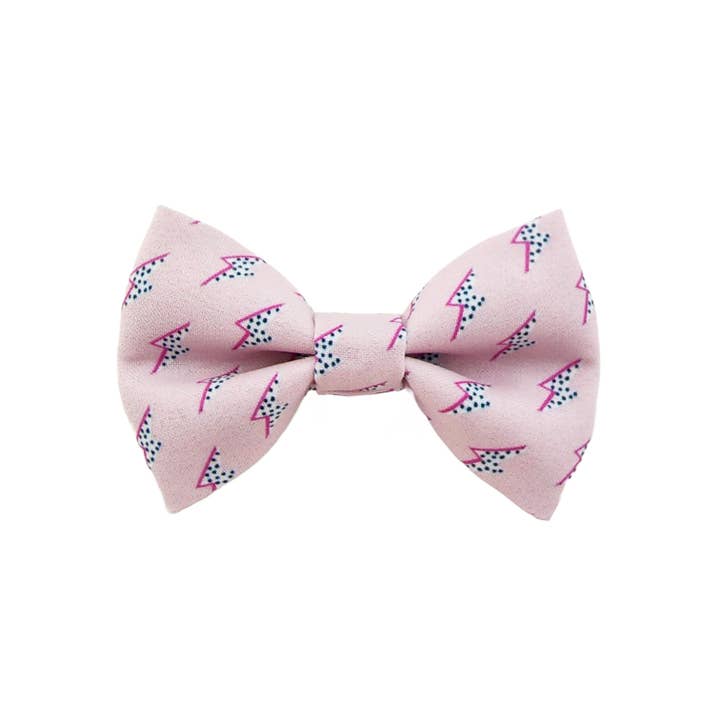 ELECTRIC VIBES Bow Tie - Pink for wholesale by ROLLING RUFF
