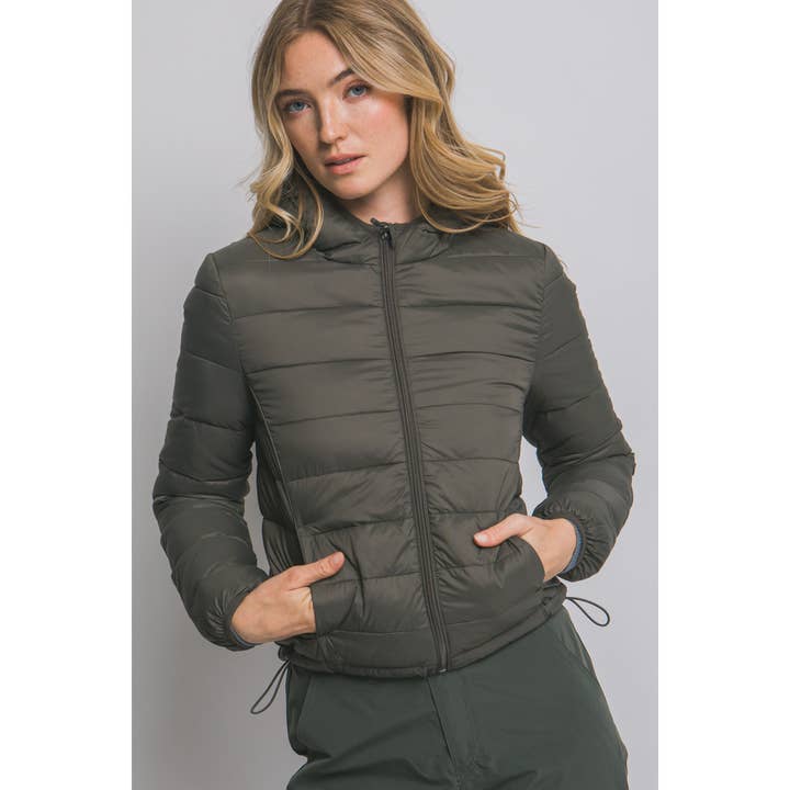 Style Up - Wholesale Puffer Jacket - Women's - Hooded Packable Puffer Jacket with Pouch10