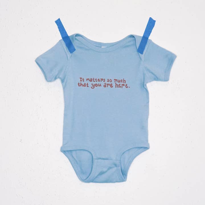 It Matters So Much That You Are Here Kids Shirts for wholesale by Loud Flower Art Co