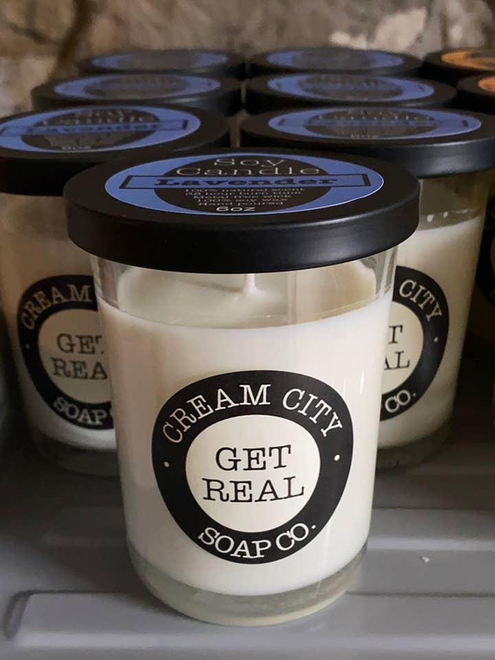 Candele di cera di soia per la vendita all'ingrosso da parte di Cream City Soap Company
