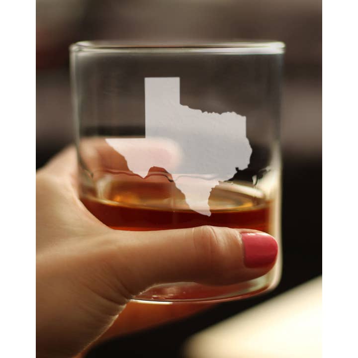 bevvee - Wholesale Cocktail/Liquor Glass - State of Texas Whiskey Rocks Glass - Texans Gifts and Decor3