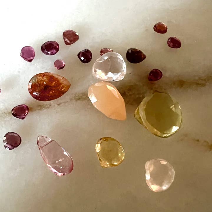 Sonya Renee Jewelry - Wholesale Pendant/Charm Necklace - Dottie Gold Chain Pendant Necklace - Semi-Precious Stone11