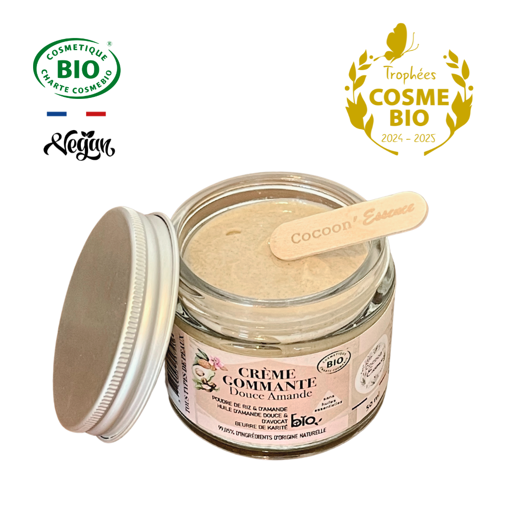 Cocoon’Essence - Wholesale Facial Exfoliant/Scrub - Certified organic sweet almond scrub cream3