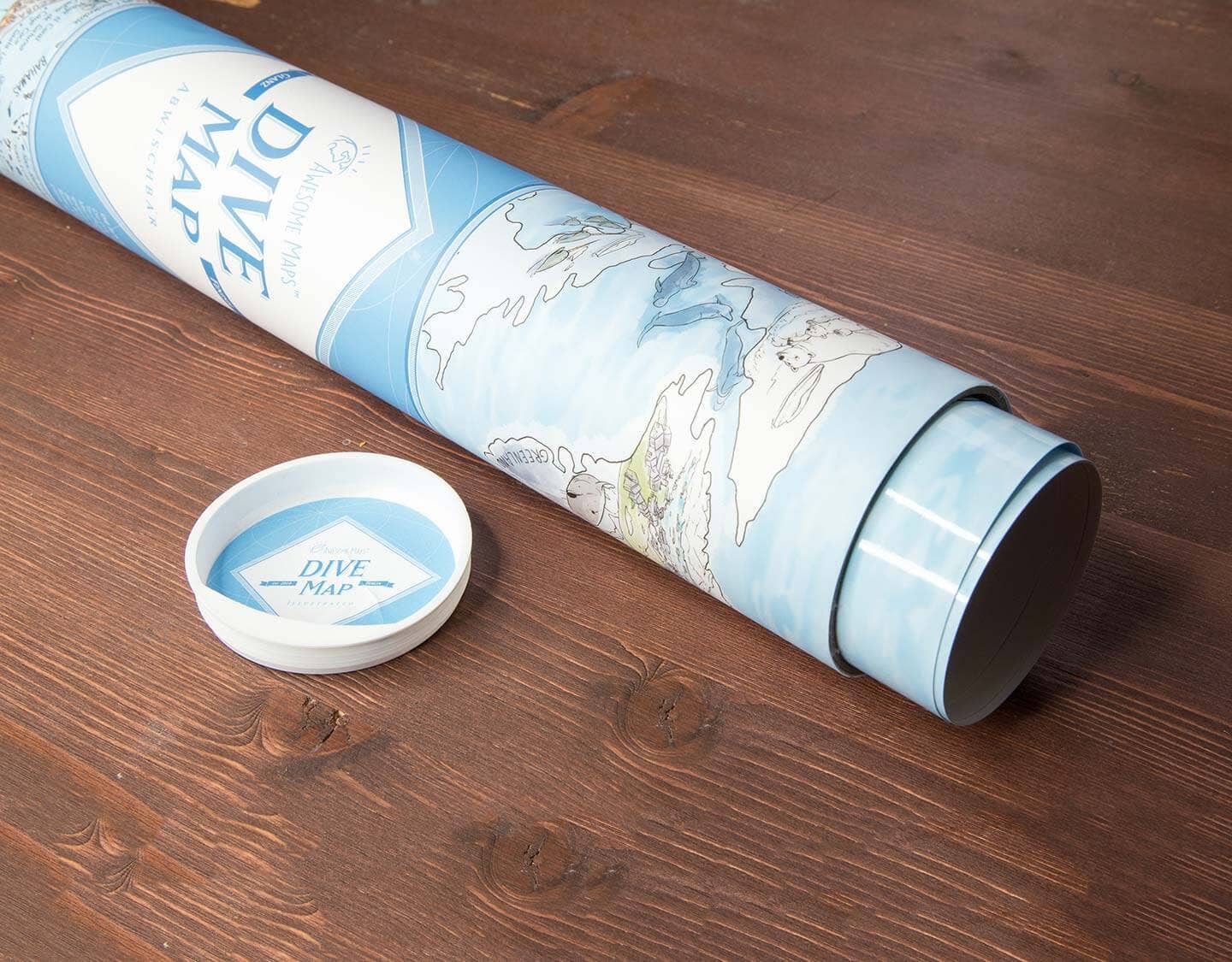 Awesome Maps – wholesale Karta – Dive Map | Världskarta med 500 dykplatser8