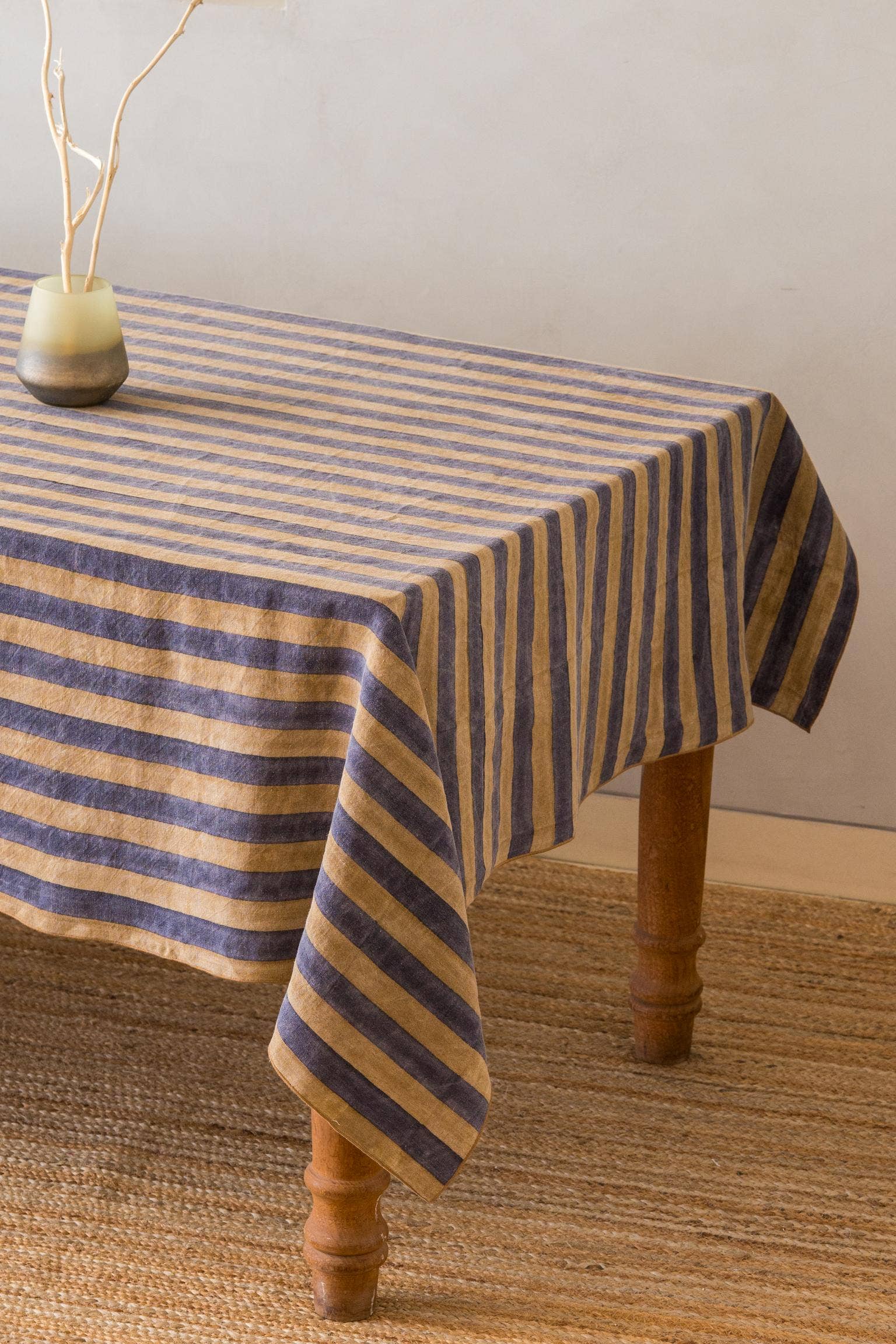 Live Linen – Engroshandel Dug – Dekorativt bloktryk Maris dug – Elegant brug0