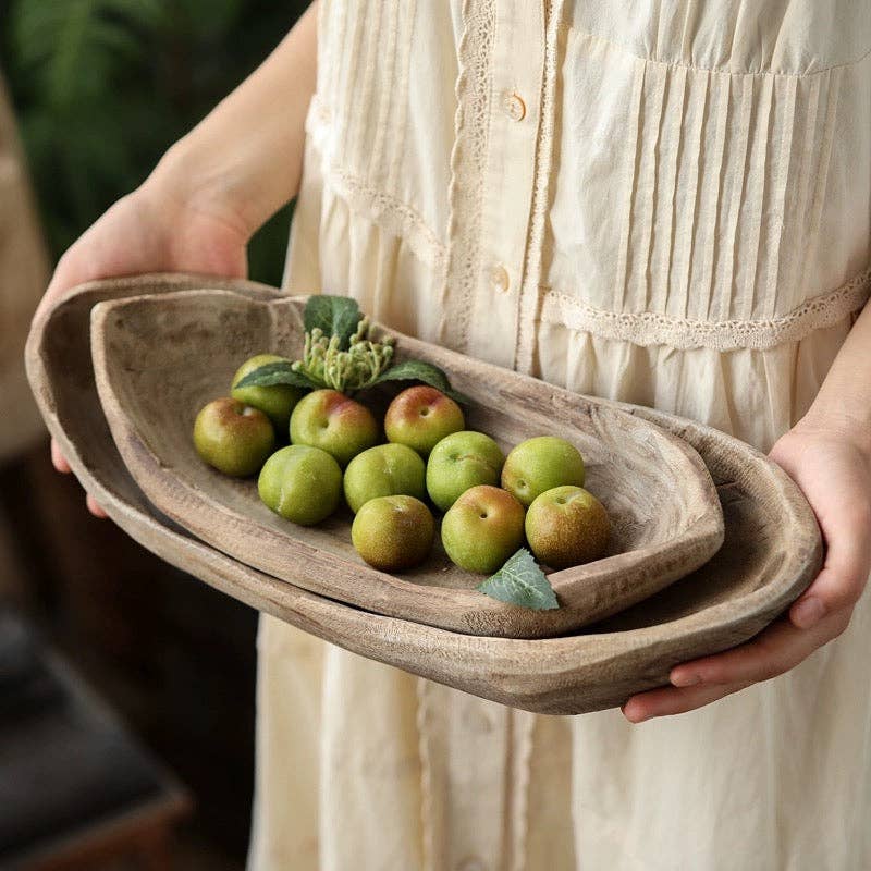 Rustic Reach - Wholesale Platter - Retro Wooden Boat-Shaped Fruit Platter4