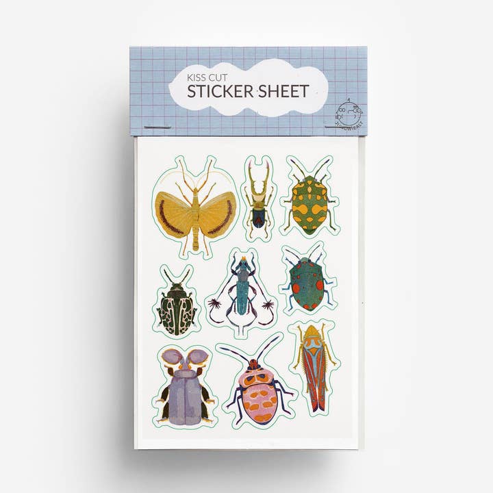 Feuille d'autocollants Bugs Kiss C pour la vente par jungwiealt