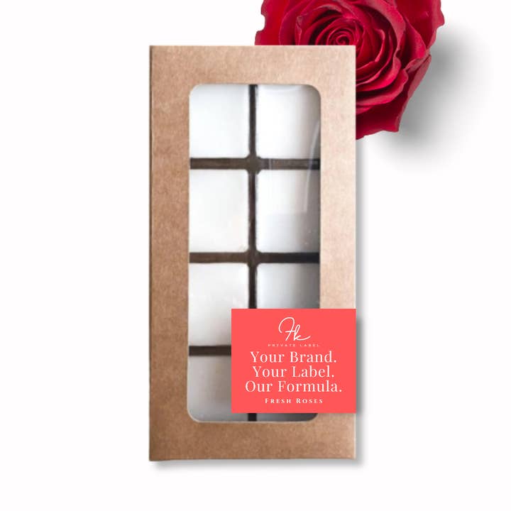 Fresh Roses Wax Melt Soy + Coconut Blend for wholesale by FK Private Label Labs