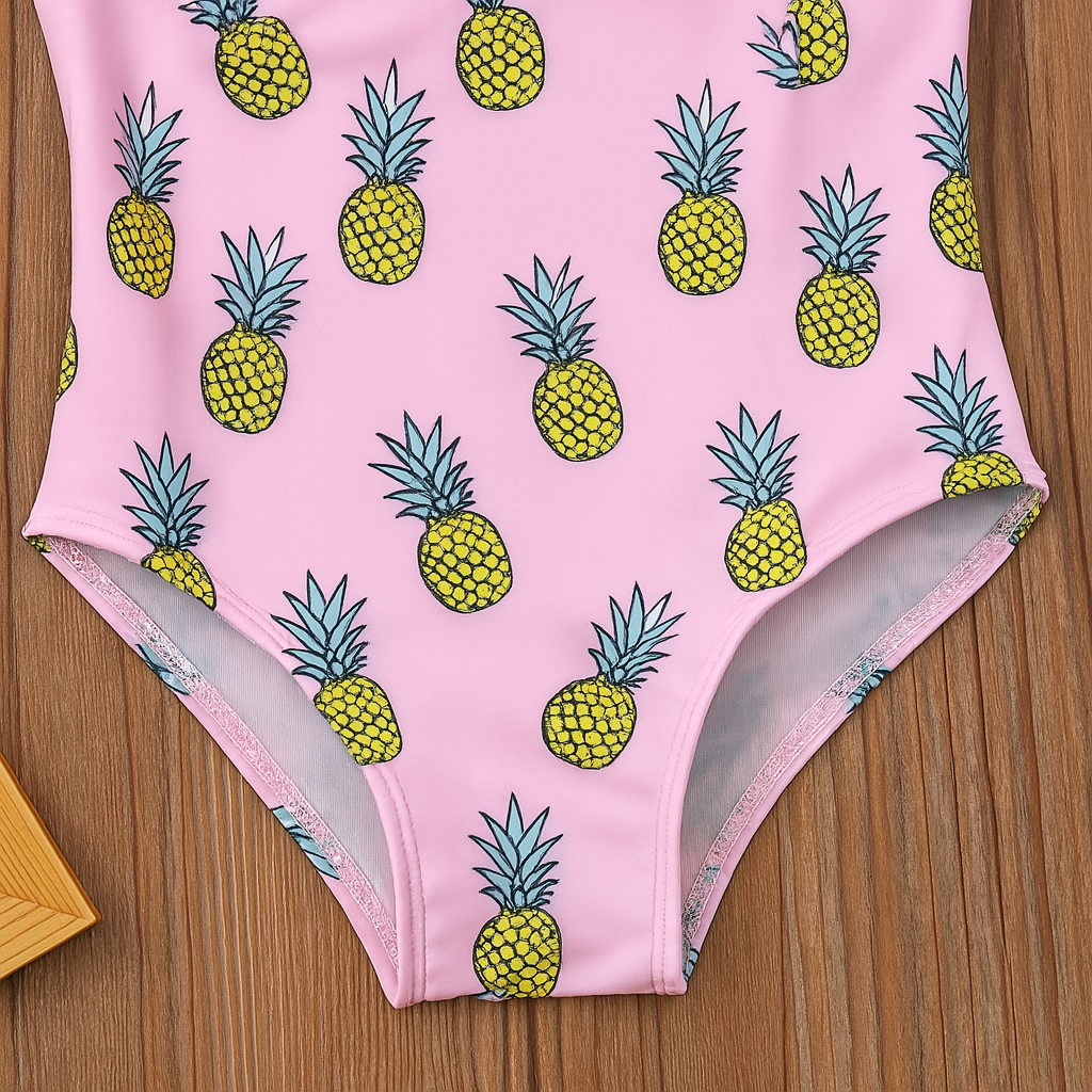 Fennco Styles - Wholesale One Piece Swimsuit - Baby - Pineapple Cactus Print One-piece Baby Swimsuit3