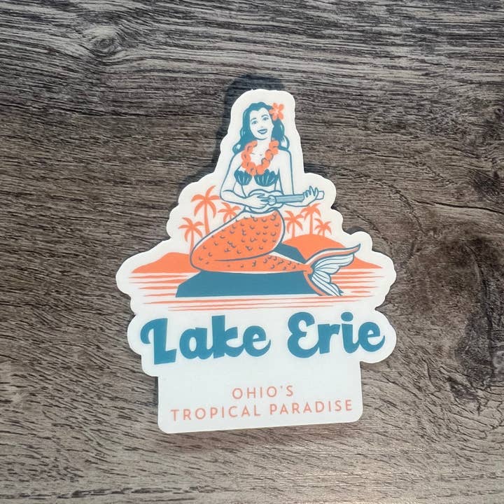 Mistakes on The Lake - Wholesale Sticker - Lake Erie Mermaid Sticker