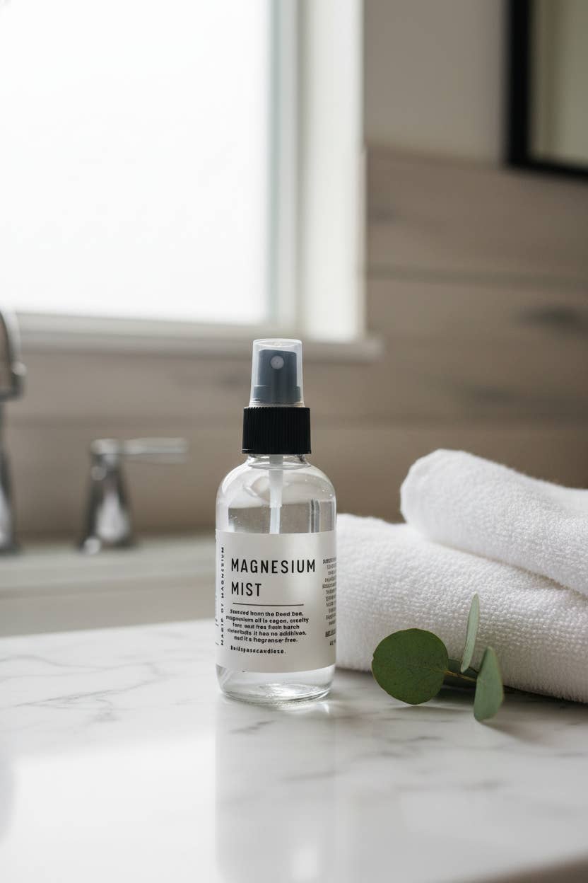 Bold Space Candle Co. – Großhandel Spray/Creme zur Schmerzlinderung – Magnesiumspray | 120 ml Glasflasche – Duftfrei