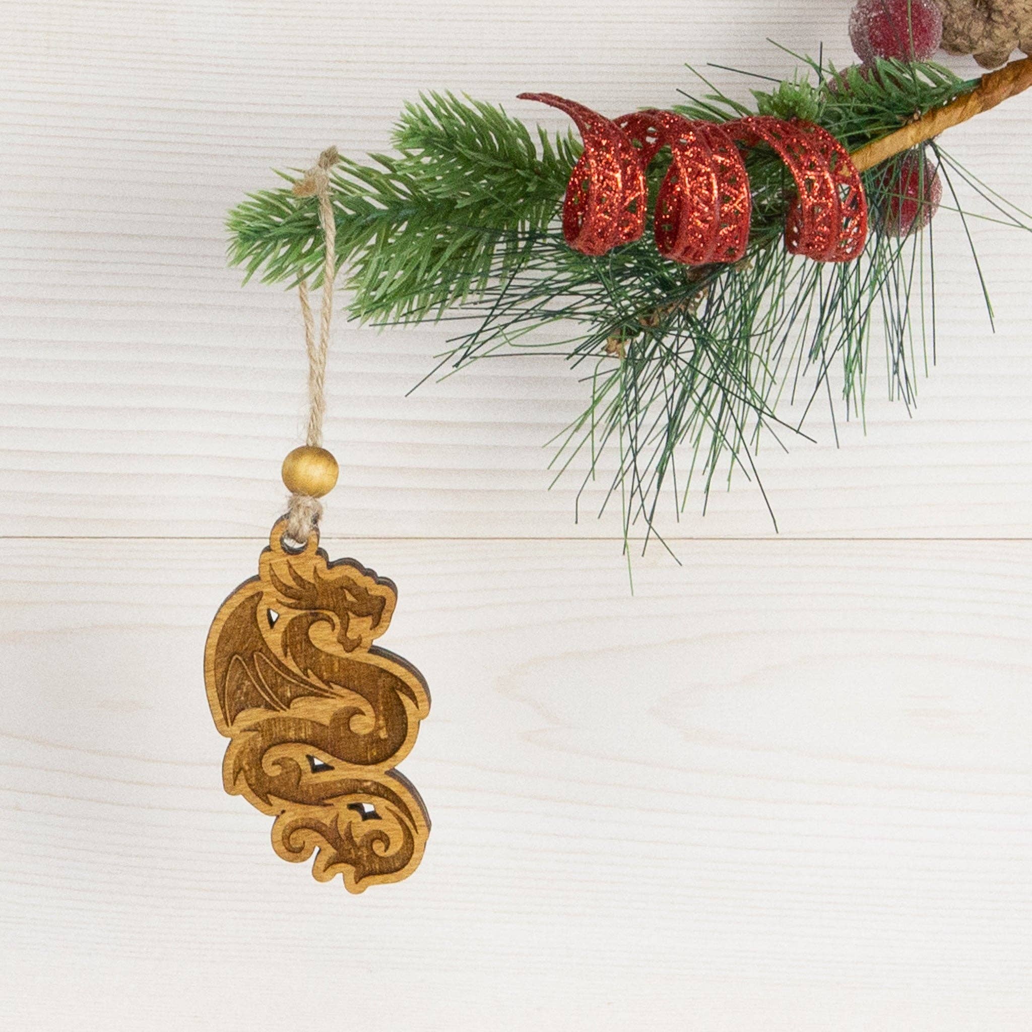 Beyond The Kerf - Wholesale Ornament - Dragon Ornament4