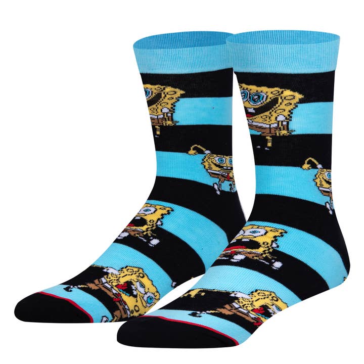 Squarepants - Mens Crew Folded for wholesale by Cool Socks