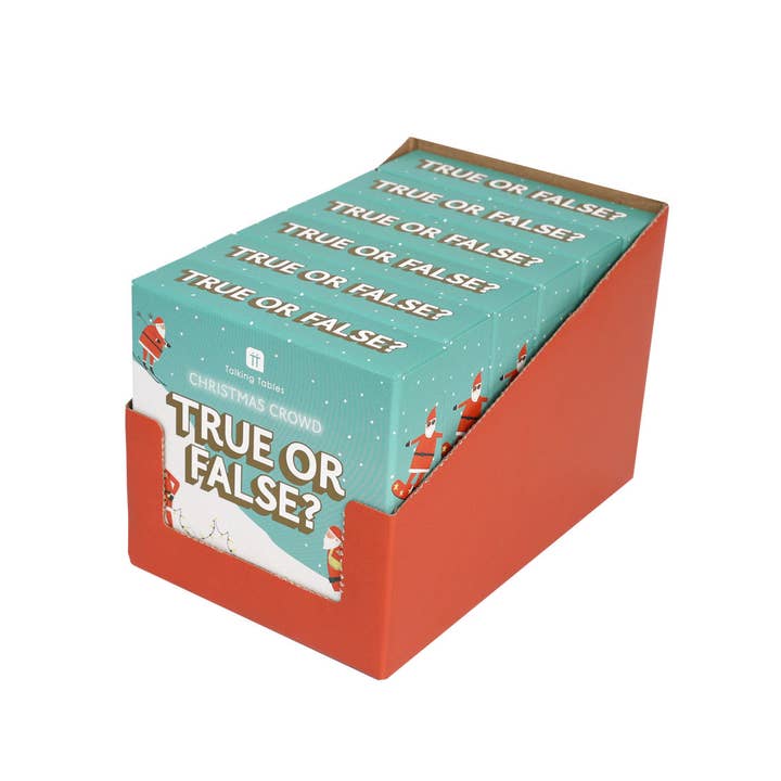 Christmas True or False Game - POS Unit for wholesale by Talking Tables USA