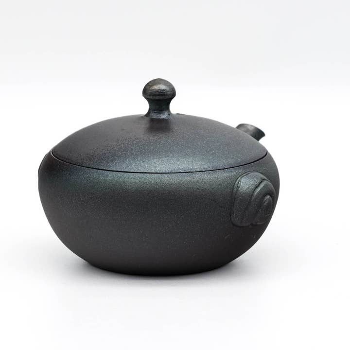 Tezumi - Wholesale Tea Pot - Japanese Houhin - 澤田朋大 Sawada Tomohiro - Metallic Tokoname-yaki Handleless Teapot - 150ml4