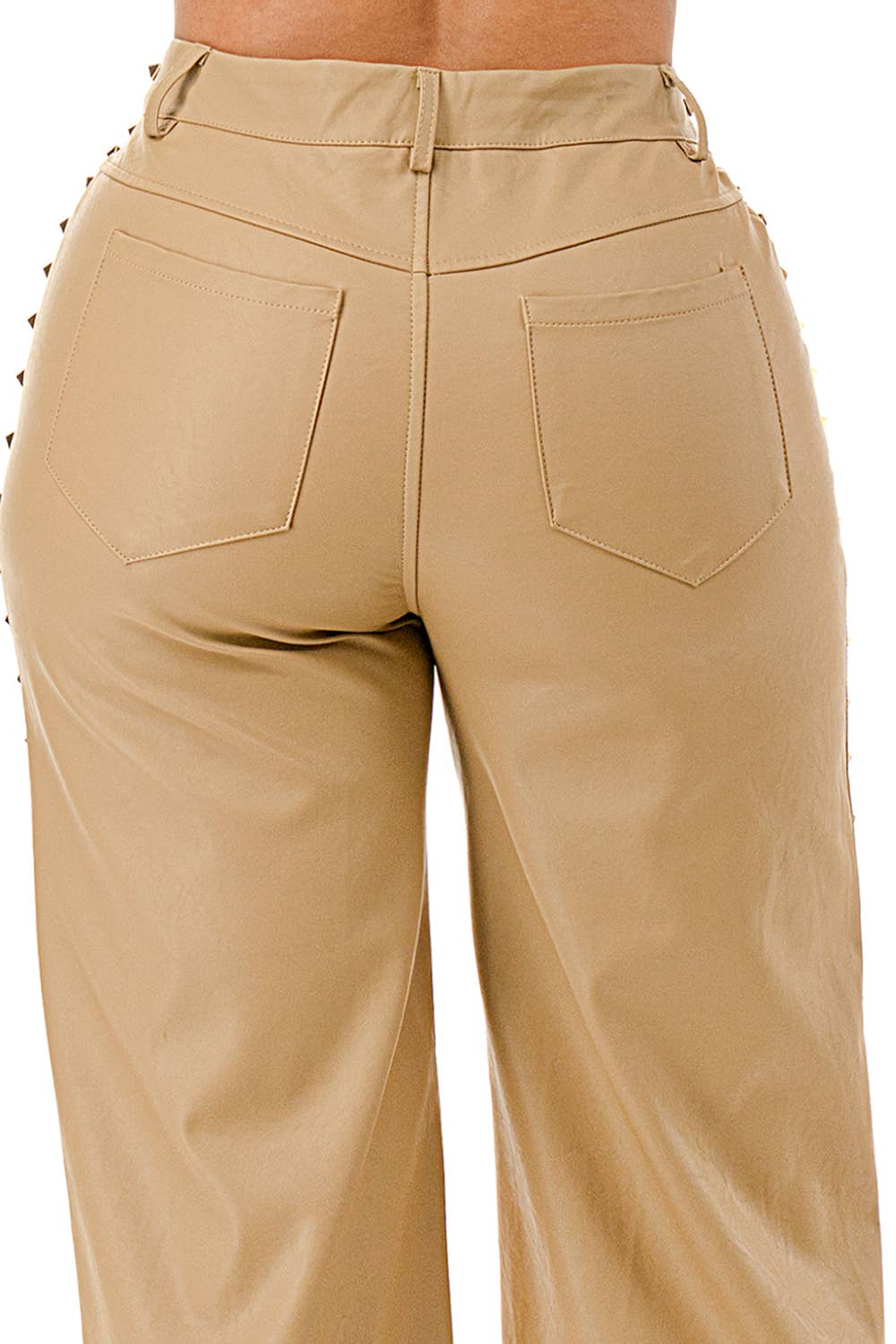 SALT - Venta al por mayor Pantalones - Mujer - Pantalones de Pierna Ancha con Tachuelas Negros (SP5047)13