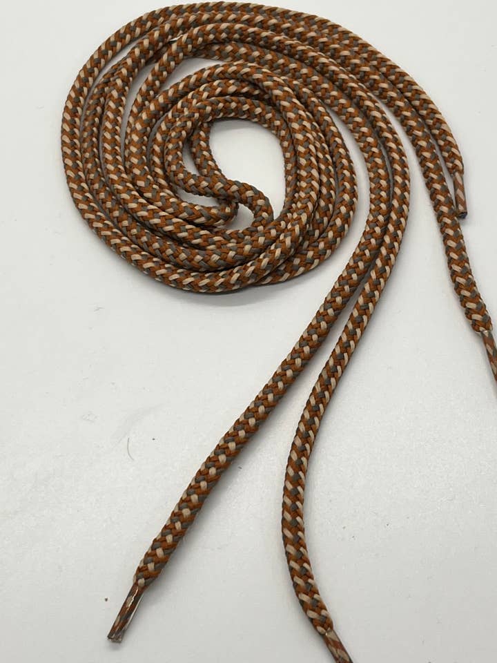 The Shoelace Factory - Wholesale Shoelaces - Unisex - Round Autumn Shoelaces - Sorrel, Copper and Toast2