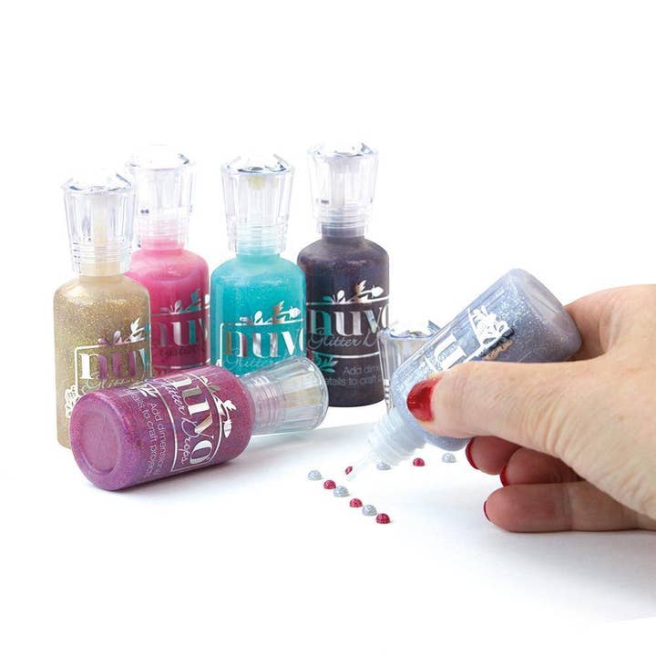 Tonic Studios - Venta al por mayor Material para manualidades - Nuvo - Gotas de purpurina - Lilac Whisper - 767n