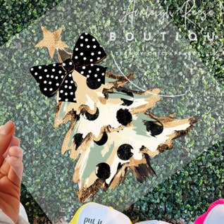 Polka Dot Tree DTF Transfer for wholesale by Trendy Chic Apparel LLC