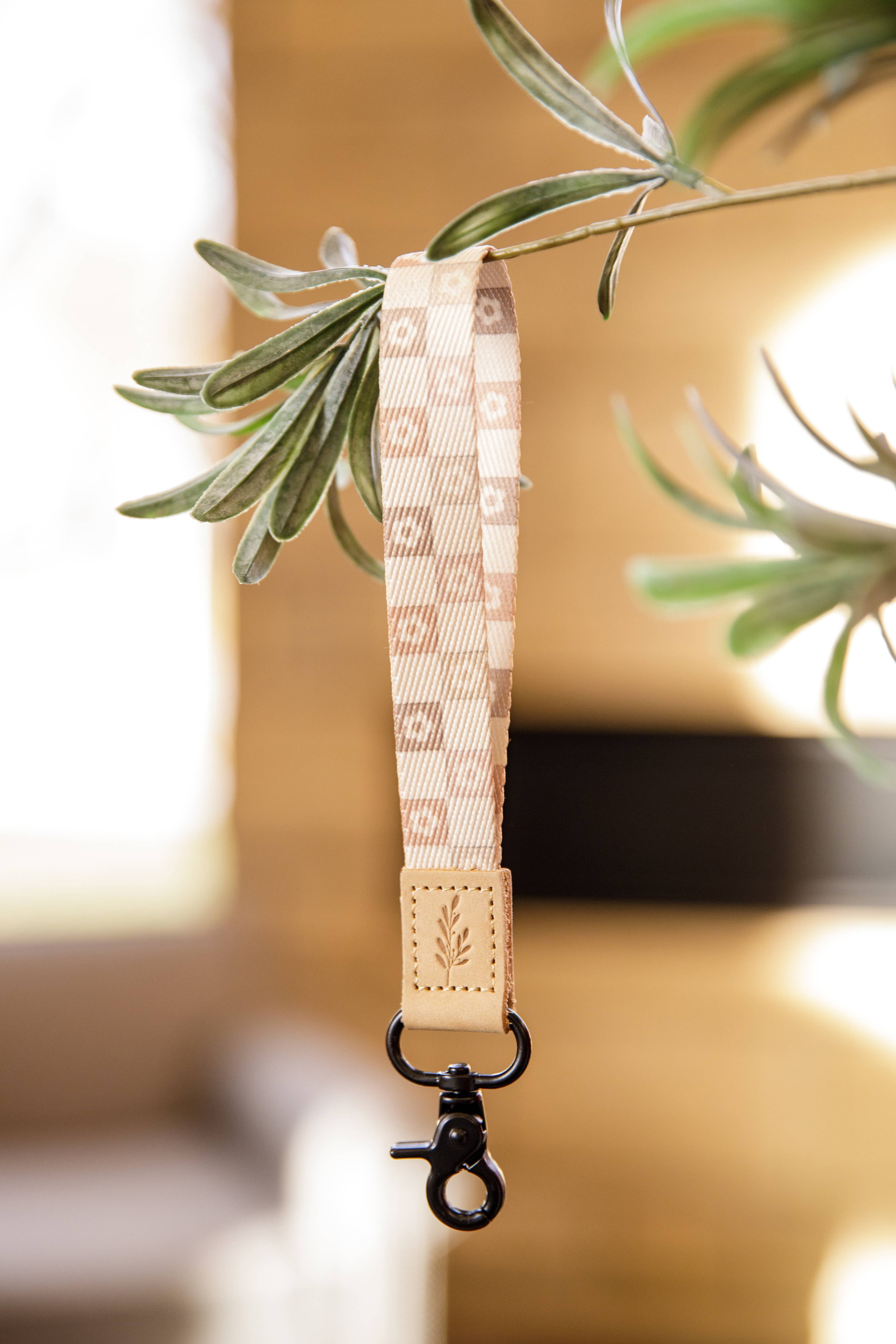 Ever, AJ - Wholesale Keychain - Women's - Wristlet Keychain, Wrist Lanyard, Floral Checkered2