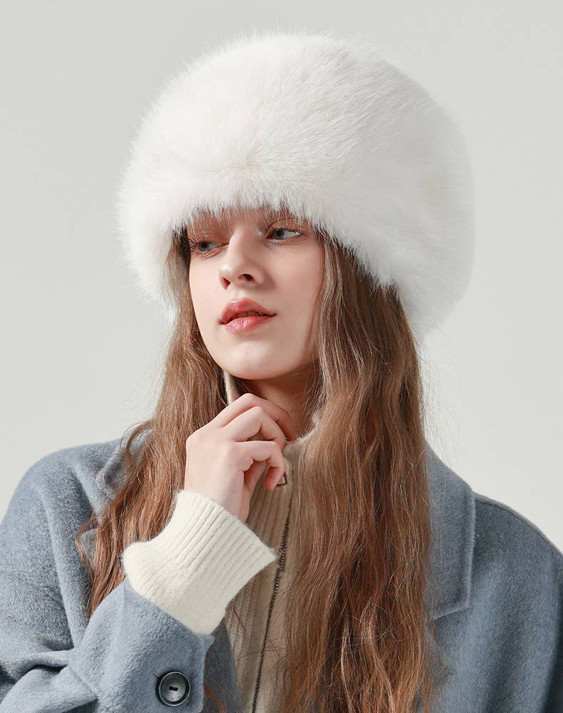Crave by FW - Wholesale Bucket Hat - Women's - Fuzzy Furry Winter Faux Fur Hat Warm Fluffy Bucket Hat4