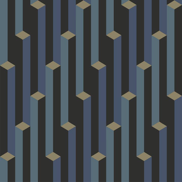 Gestuft - Ian Tapete für den Großhandel von Detroit Wallpaper Co.