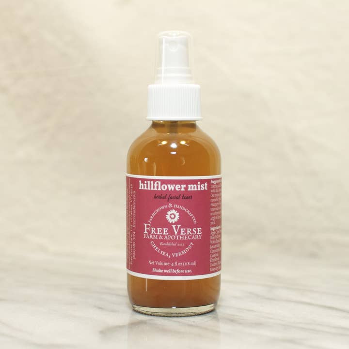 Hillflower Mist (Rose Herbal Facial Toner) for wholesale by Free Verse Farm & Apothecary