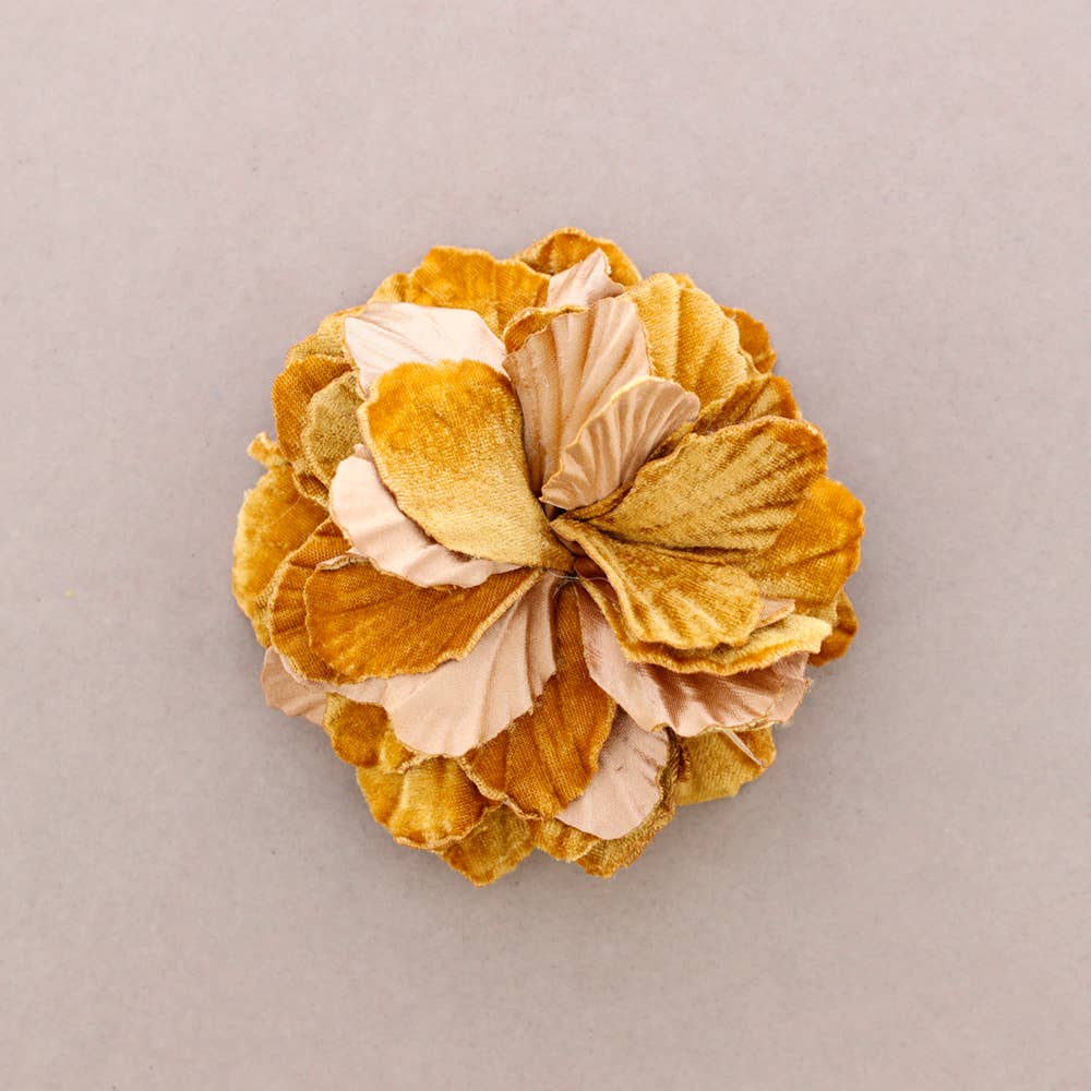 Sonata - Wholesale Snap Jewelry - Fabric Flower Brooch 16cm7