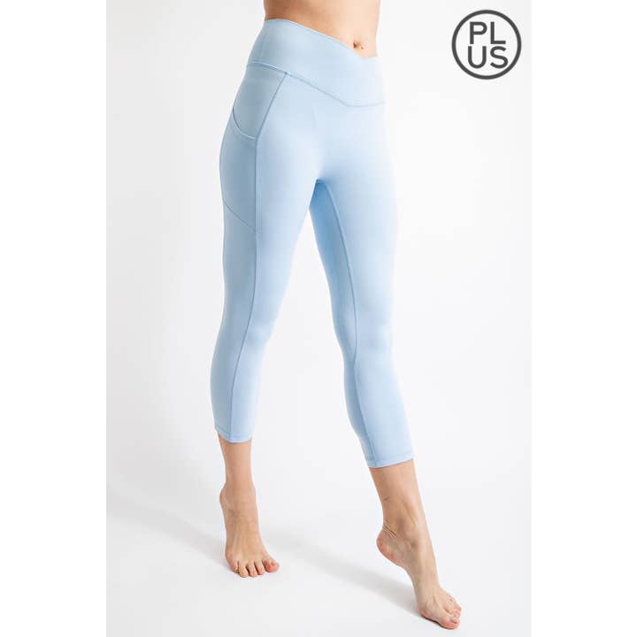 Rae Mode - Wholesale Athletic/Lounge Leggings - Women's - PLUS SIZE V WAIST CAPRI LENGTH LEGGINGS50