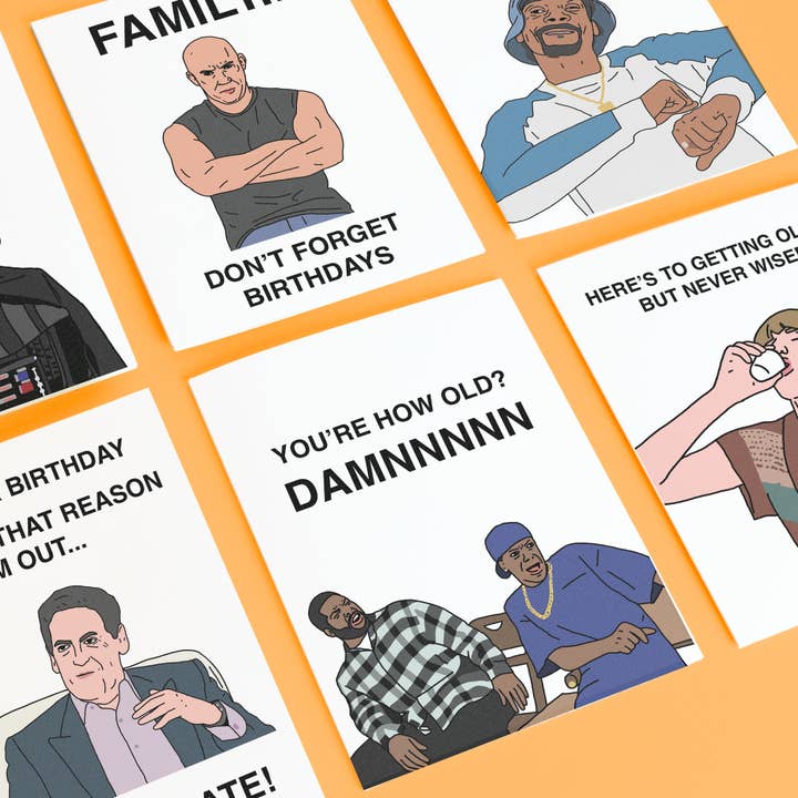 Pop Hot Cards - Vendita all'ingrosso Biglietti di auguri - Biglietto di compleanno Snoop Dogg - Biglietto di auguri hip-hop