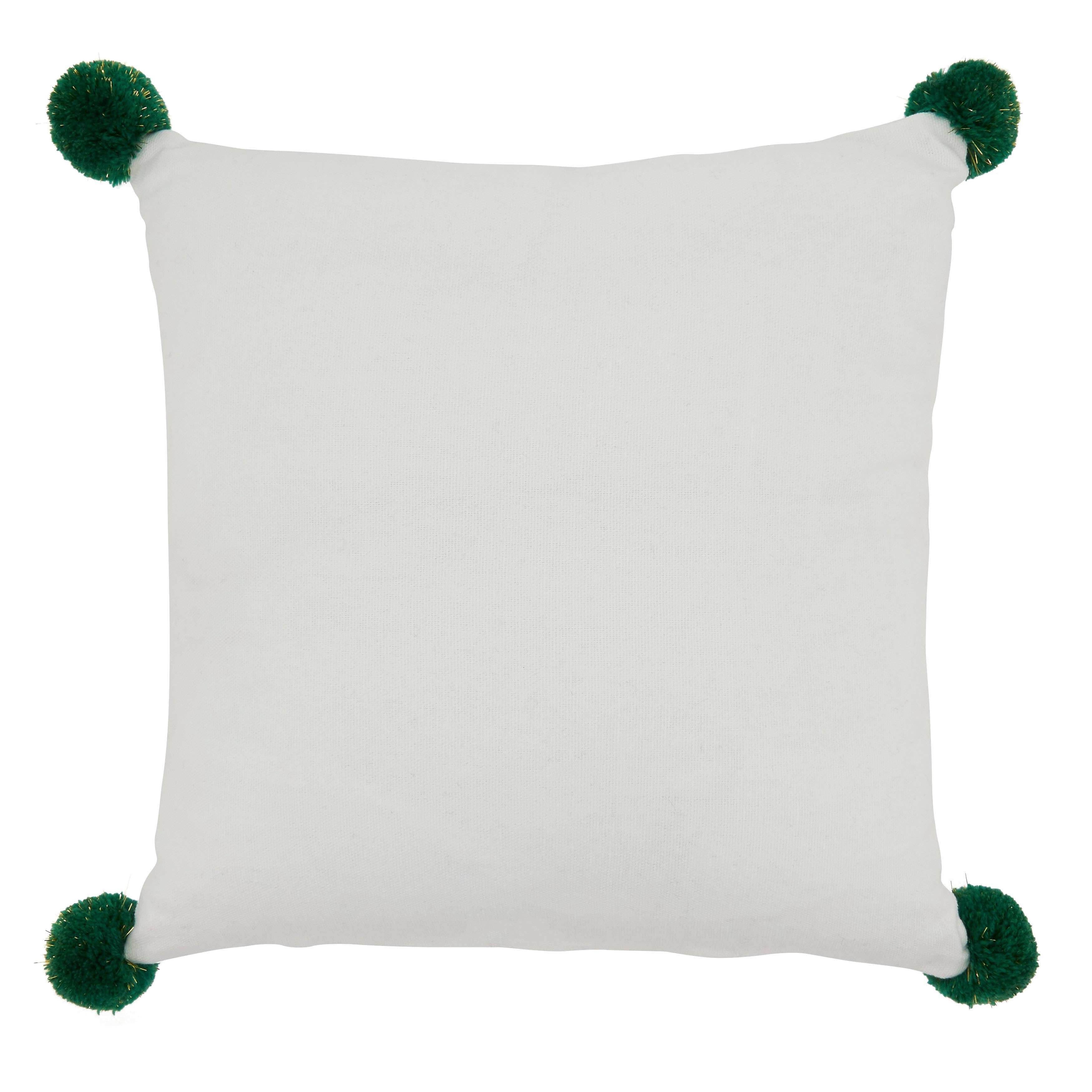 Blanc Coussin décoratif Merry Christmas en vente sur Faire1