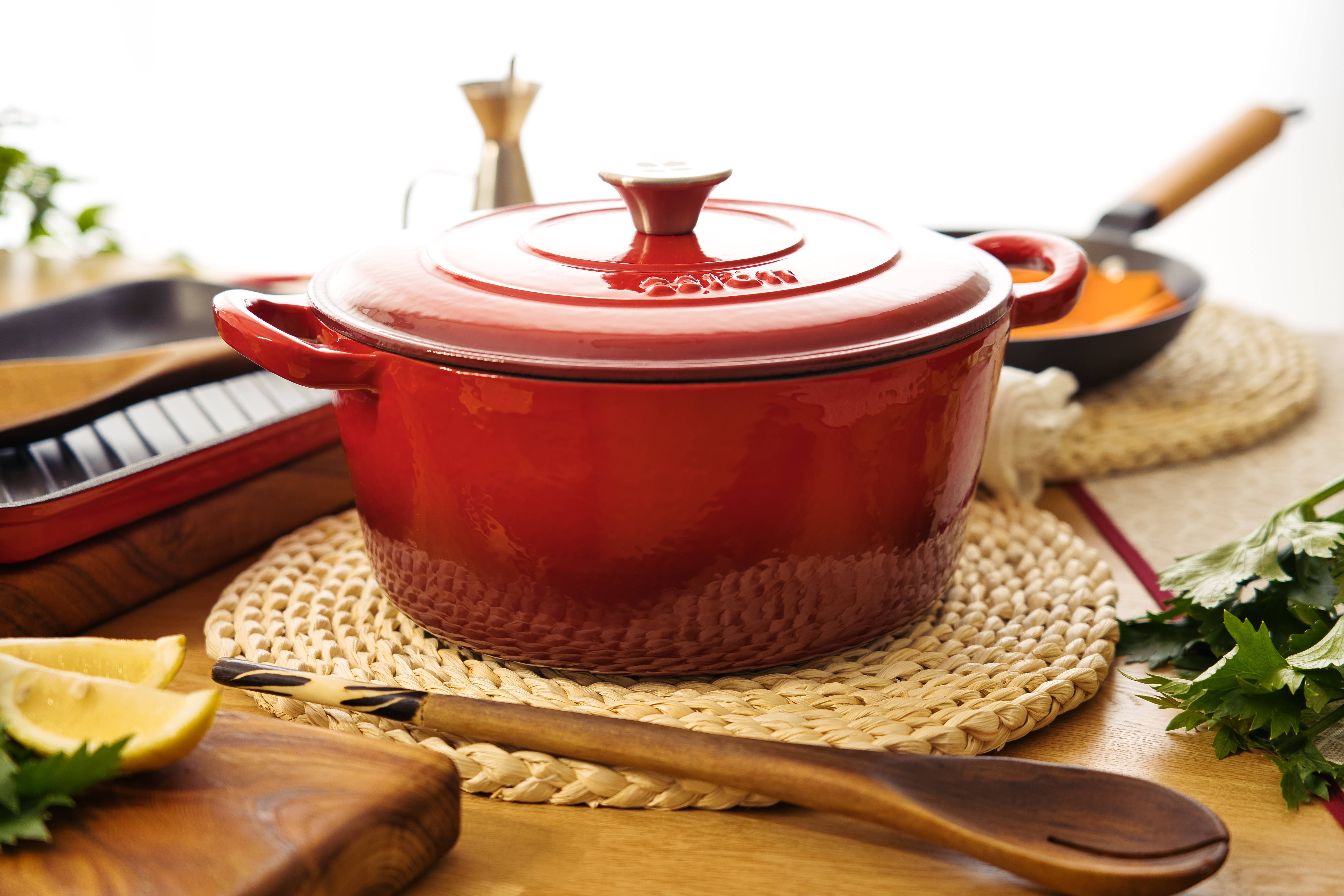 Lätt Home - Wholesale Cooking Pot - COCOTTE ROUND LATT 26x12 CM - 4.8 L - RED4