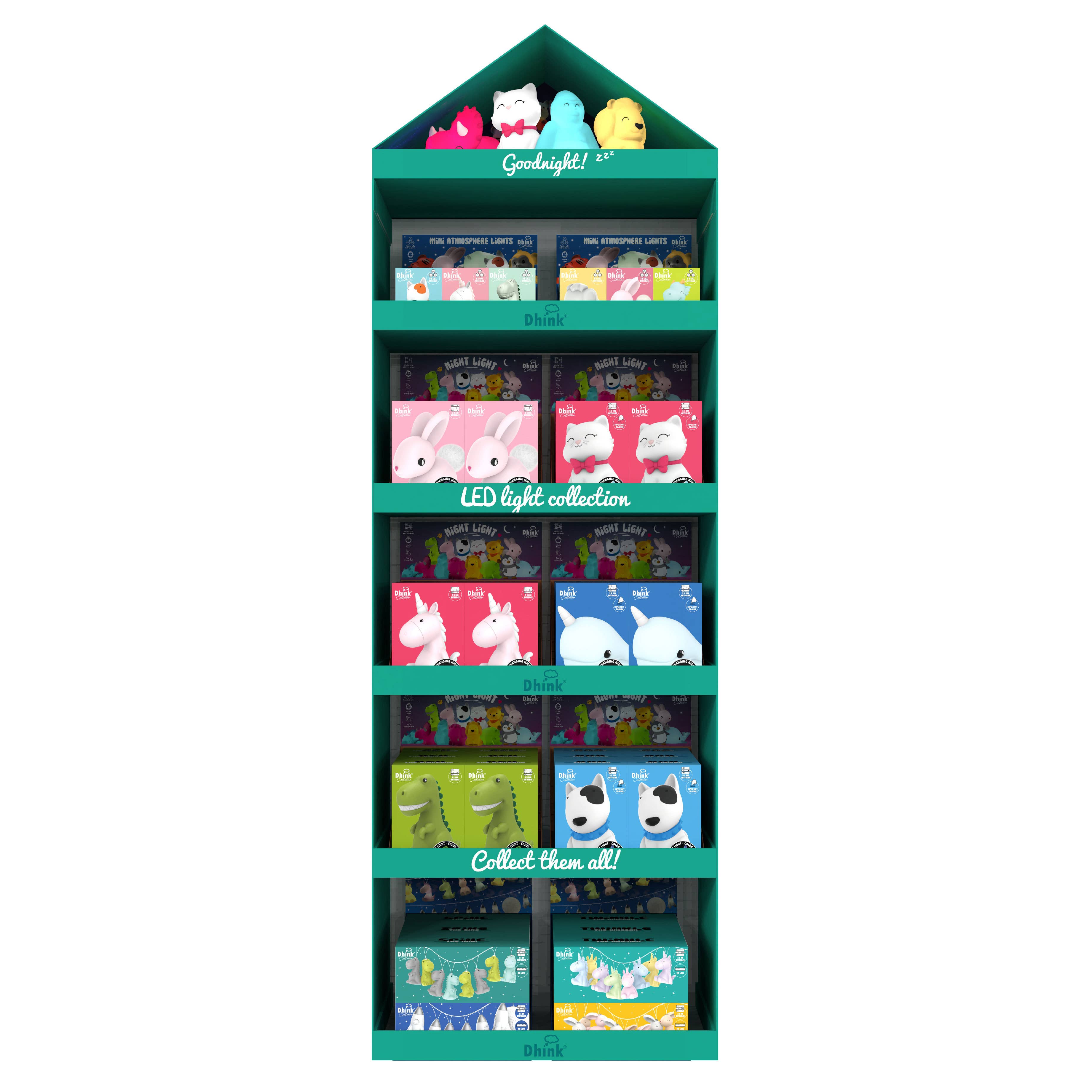 Oli Olsen – wholesale Retailer display stand/case – Dhink Floor Display Stand for Dhink Night Lights3
