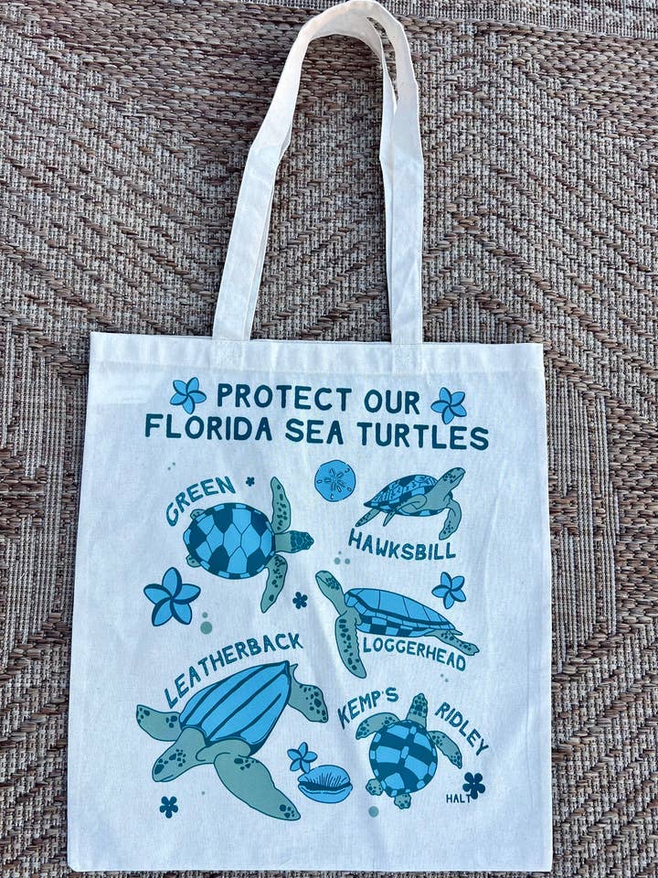 Sea Turtle Tote Bag for wholesale by HALT