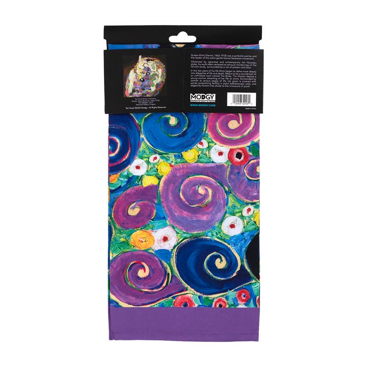 Modgy - Wholesale Tea towel - Modgy Cotton Tea Towel-Klimt Young Maidens2