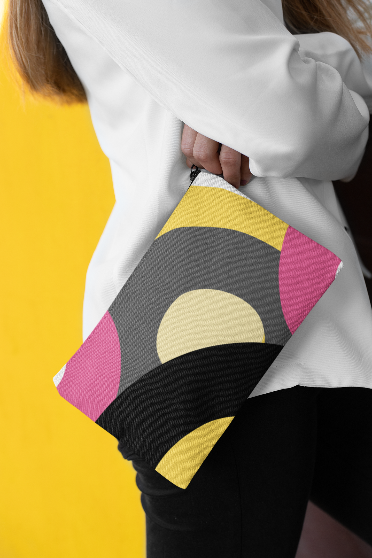 LanRetro – wholesale Clutch bag – women's – Pink Retro Records Clutch Bag3