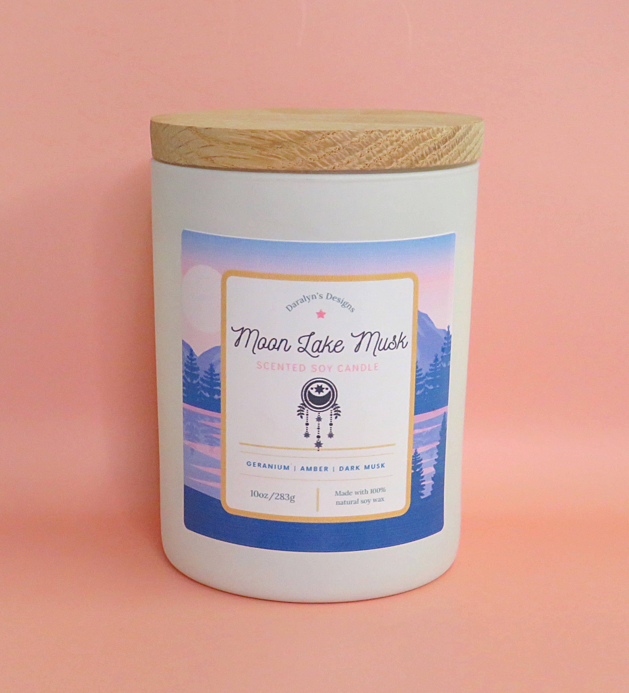 Daralyn's Designs - Wholesale Jar/Filled Candle - Coconut-Soy Creme Candle | 10oz  | Wooden Wick | All Natural10