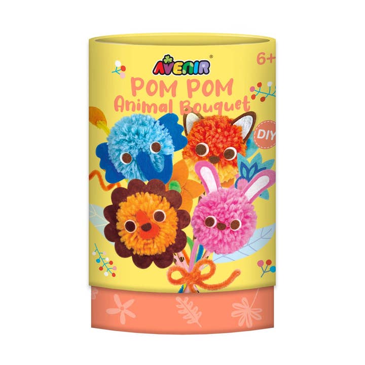 Pom Pom Animal Bouquet for wholesale by KidAntics