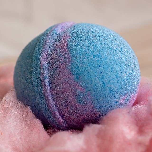 Cotton Candy Bath Bombs for wholesale by BelleRose Bath Company