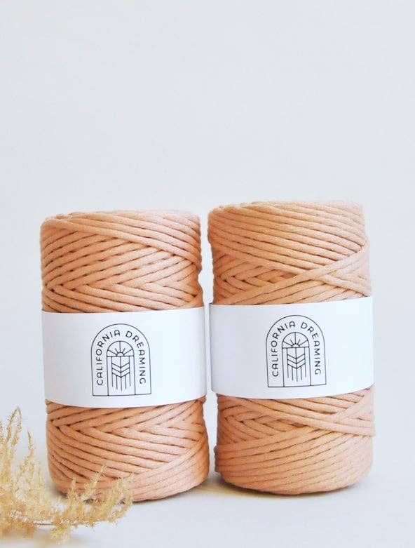 California Dreaming Macrame - Wholesale Yarn - 4mm recycled cotton rope | twisted | 100m7