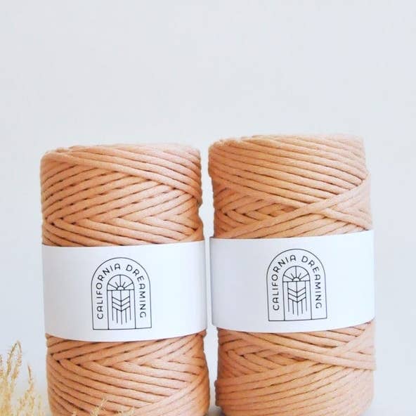 California Dreaming Macrame - Wholesale Yarn - 4mm recycled cotton rope | twisted | 100m7
