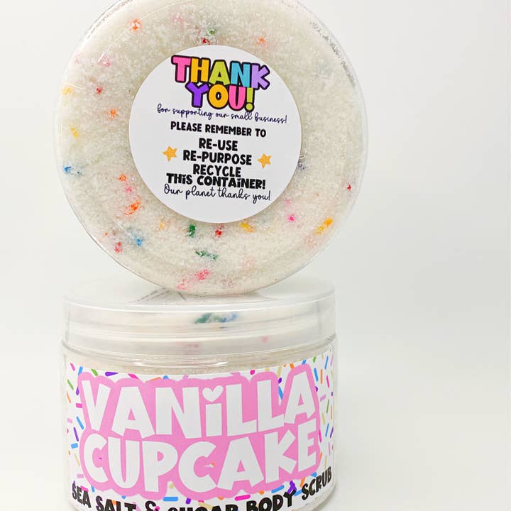 The Little Bubble - Wholesale Body Scrub/Exfoliant - Vanilla Cupcake Sea Salt and Sugar Body Scrub 2