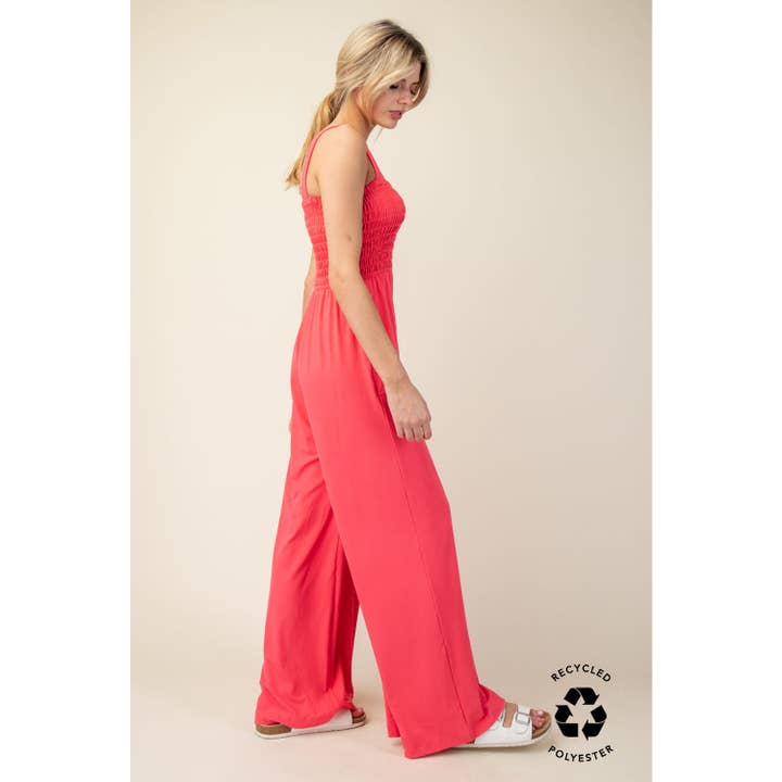 Rae Mode - Wholesale Jumpsuit - Women's - BUTTER SMOCKING JUMPSUIT
