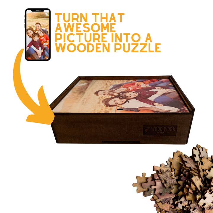 WAWW Artisanal Wooden Puzzles - Wholesale Puzzle - Adult - Personalized WOODEN puzzle, up to 1500 pieces