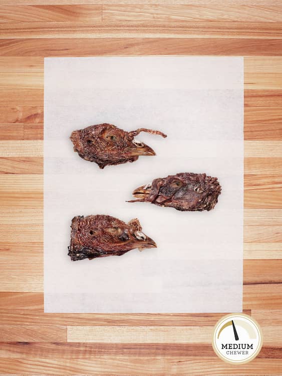 Bulk Chew: Turkey Head - All-Natural for wholesale by Farm Hounds